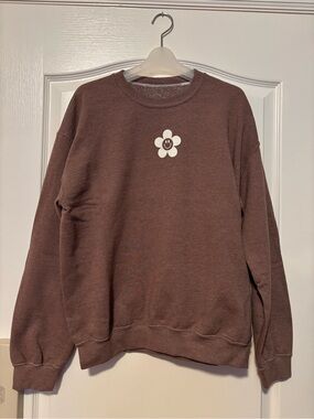 PacSun PS / LA Daisy Smiley Crew Neck Sweatshirt